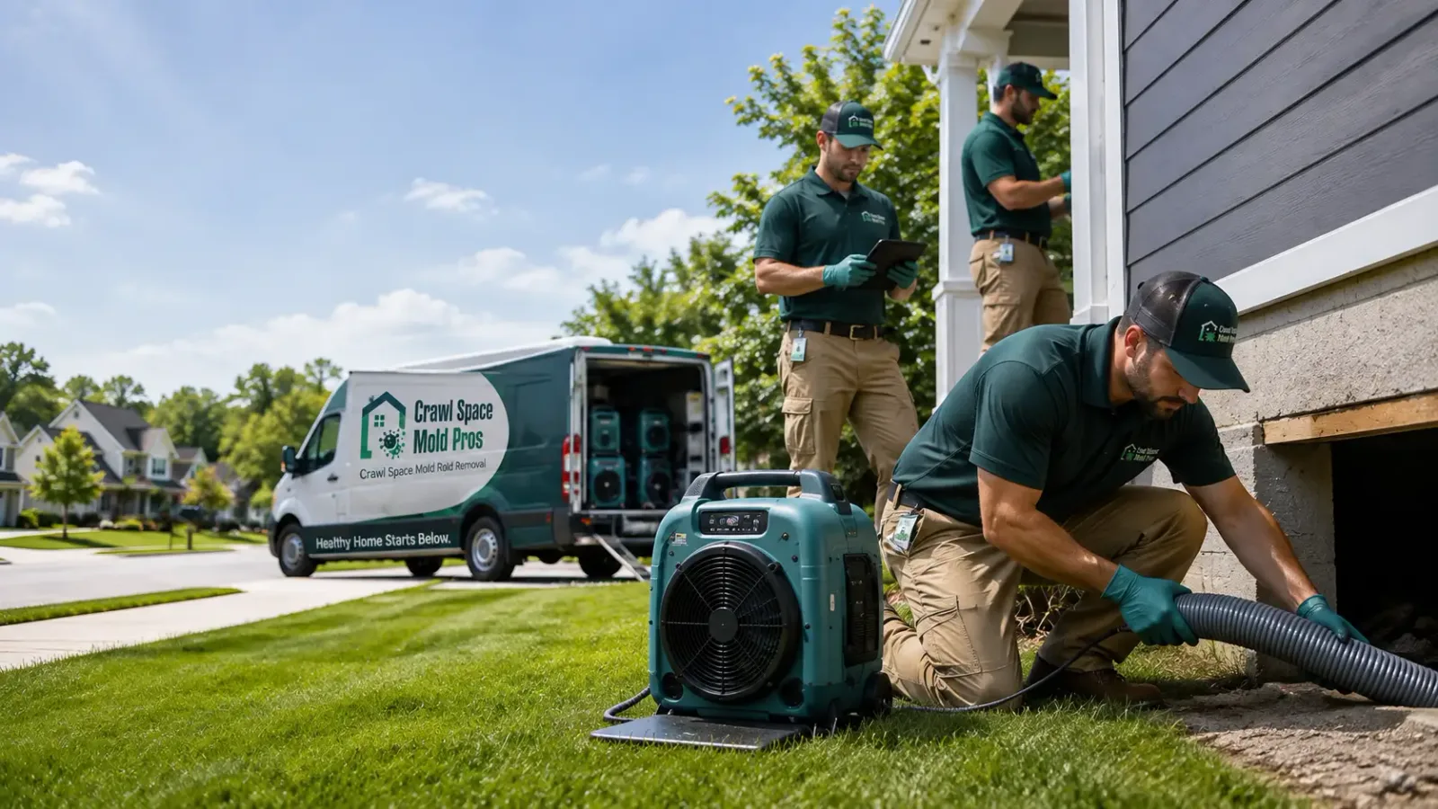 Crawl Space Mold Removal in Huntington Woods, MI